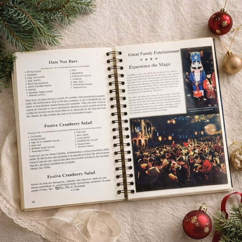 Vintage Nutcracker Ballet Cookbook Childrens Theatre 1999 Spiral Bound Recipes